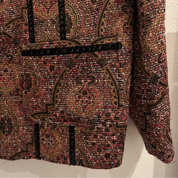 Coldwater Creek Paisley Embroidered Velvet Blazer - Picture 4 of 7